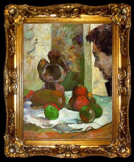 framed  Paul Gauguin Still Life with Profile of Laval, ta009-2